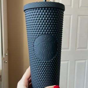 Starbucks black matte studded cold cup